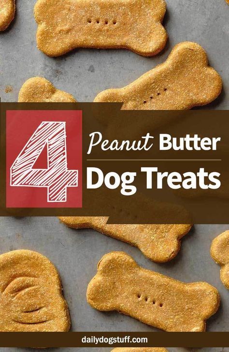 Homemade Dog Treats Without Flour, Dog Treats Without Eggs, Dog Treats Without Flour, Long Lasting Dog Treats Homemade, Easy Peanut Butter Dog Treats, Homemade Peanut Butter Dog Treats, Blondie Dessert, Dog Cookie Recipes, Homemade Dog Cookies