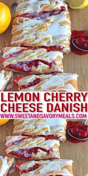 Lemon Cherry Cheese Danish Recipe is very easy to make with crescent dough, ready in 30 minutes, with a delicious lemon and cherry flavors! #danish #danishfood #brunch #brunchrecipes #cherry #dessertfoodrecipes #sweetandsavorymeals #recipevideo #bestrecipes Cherry Cheese Danish Recipe, Cherry Cheese Danish, Cheese Danish Recipe, Cheese And Chocolate, Pastries Recipes Dessert, Pillsbury Crescent, Danish Recipes, Danish Recipe, Cheese Danish