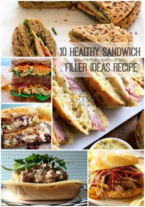 10 healthy sandwich filler ideas recipe.  To make sandwiches is a very easy task when you have some left overs from the previous meals or from the week end family get together’s.  School lunches could never be so much fun, or work lunches. Spice the left over up with mayo or avocado. Enjoy Spiced-chickpea-and-carrot-sandwich Amazing-cheese-and-tuna-crunch-sandwiches […] Gourmet Fine Dining, My Recipe Book, Healthy Sandwich, Sandwich Fillers, Picnic Sandwiches, Skewer Appetizers, Spiced Chickpeas, Fine Dining Recipes, Italian Appetizers