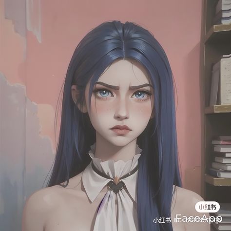 Wallpapers Aesthetic Dark Blue, Arcane Ocs Ideas, Arcane Oc Girl, Character Design Blue Hair, Blue Hair Character Design, Manhwa Art Style, Arcane Oc, Oc Hair, Cute Wallpapers Aesthetic