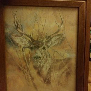 This closet is awesome! Shop jshaneyfelt73's latest listings on @poshmark. Join with code: RNDBATES for a $5 credit! Vintage Home Interior, Deer Pictures, Deer Painting, Hunting Decor, Interior Pictures, Vintage Deer, Deer Print, Forest Art, Wood Picture Frames