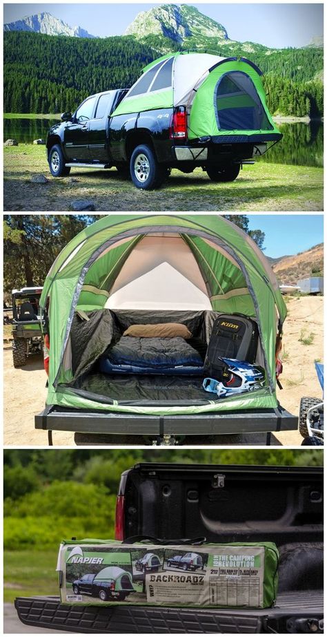 Coachella Camping, Truck Tent Camping, Truck Bed Tent, Suv Tent, Truck Bed Camping, Diy Tent, Camping Diy, Kombi Home, Truck Tent