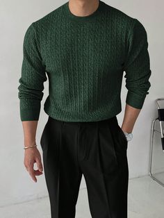 Christmas Outfits For Men Classy, Dark Green Shirt Outfit Men Casual, Emerald Green Men Outfit, Male Christmas Outfit, Holiday Party Outfit Men, Pine Green Outfit, Green Christmas Outfit, Christmas Outfits Ideas, Emerald Green Outfit