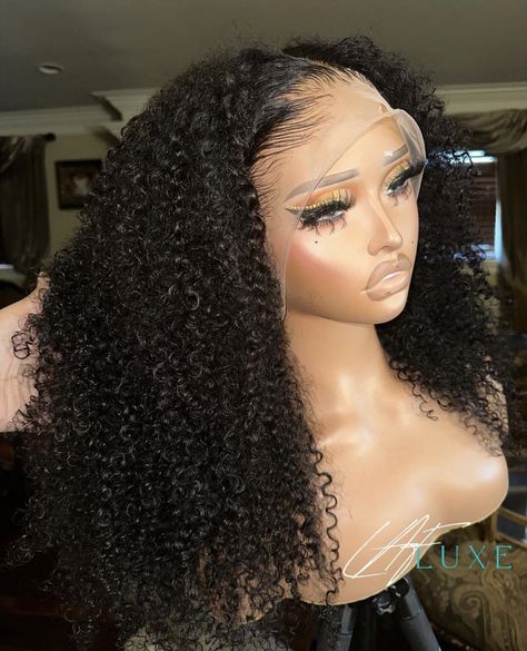 Big Curly Lace Front Wigs On Black Women, Wigs Ideas, Wig Mannequin, Best Hair Dye, Hairstyle Examples, Frontal Wig Hairstyles, Big Box Braids Hairstyles, Bella Hair, Dyed Hair Inspiration