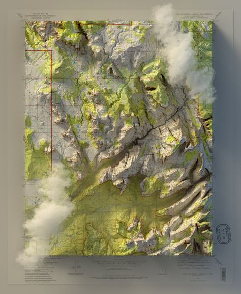 Utah - Zion National Park - Guardian Angels - 3d rendered map #3d #cartography #maps #mapart #geology #topography #blender #3dmaps Temple Of Sinawava, Arizona Lakes, Monument Valley Utah, Cartography Map, Map Diagram, Tennessee Map, Grand Canyon Arizona, Relief Map, Old Maps