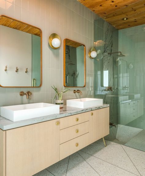 Mid century bathroom remodel