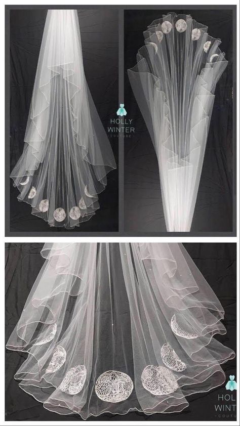 Moon Goddess Wedding Dress, Astrology Wedding Dress, Wicca Wedding Dress, Non Traditional Wedding Veils, Celestial Wedding Accessories, Nontraditional Wedding Veil, Sun And Moon Wedding Dress, Moody Wedding Reception Decor, Moon And Stars Wedding Dress