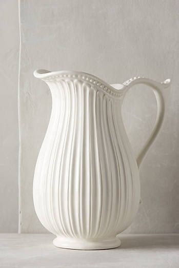 White Pitcher, White Dinnerware, Keramik Design, White Dishes, White Pottery, Cute Kitchen, Bohemian Home, Ceramic Art, Ceramic Pottery