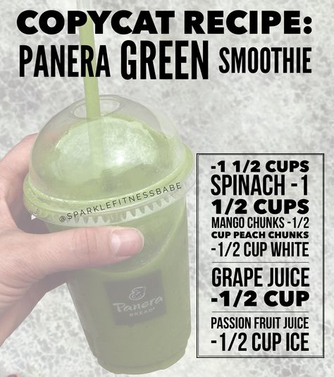 Green Passion Smoothie Panera Recipe, Panera Smoothie Recipe, Panera Green Smoothie Recipe, Alkaline Breakfast, Mango Banana Smoothie, Fruit Smoothie Recipes Healthy, Passion Fruit Juice, Easy Healthy Smoothies, Nutribullet Recipes