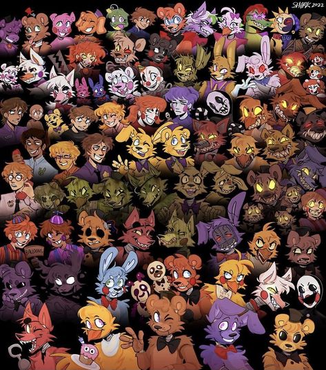 All Fnaf Characters, Mangle Fanart, Fnaf Crafts, Emoji Love, Animatronic Fnaf, Fnaf Wallpapers, Fnaf Movie, Fnaf Comics, Freddy Fazbear