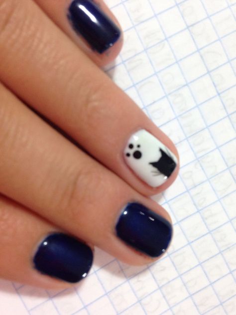 Kitten Nails, Nail Art Cat, Cat Nail Art, Cat Nail, Cat Nails, Cute Kitten, Art Cat, Cat Design, Toe Nails