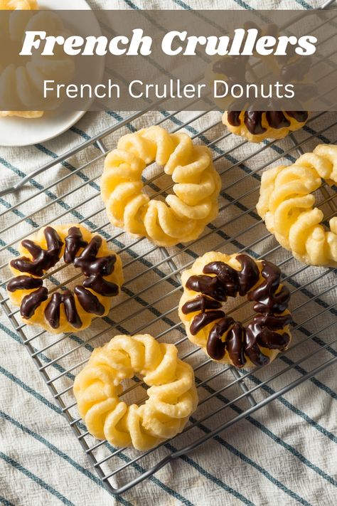 French Crullers are light and airy French donut with a unique twist in the shape. In the US they are popular at Dunkin Donuts. With this recipe you can see how to make your own French Cruller donuts at home. #RecipeMash #French #Crullers #Donuts Cruller Donut Recipe, French Cruller Donut, Crullers Recipe, French Donuts, Cruller Donuts, Types Of Donuts, French Crullers, Instant Potatoes, Egg Coffee