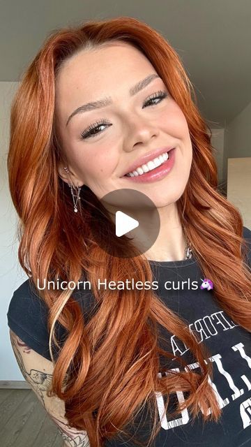 Mirta Miler on Instagram: "Unicorn Heatless curls 🦄 . . #heatlesscurls #hairtutorial #blowout" Unicorn Heatless Curls, Unicorn Curls, Diy Curls, Curls No Heat, Heatless Curls, No Heat, Great Hair, May 21, Hair Day