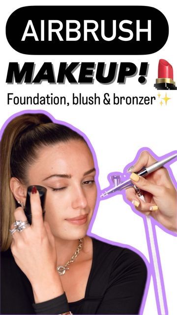 VICTORIA•LYN on Instagram: "Airbrush Makeup!💄Have you ever tried it? ❤️ #makeup #beauty #airbrushmakeup #foundation" Luminess Airbrush Makeup Tutorial, Airbrush Makeup Looks, Luminess Airbrush Makeup, It Makeup, Airbrush Foundation, Air Brush, Airbrush Makeup, Makeup Brands, Bronzer