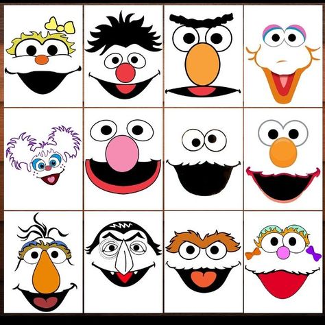 Sesame Street Faces, 2nd Birthday Sesame Street, Seaseme Street Birthday Party, Sesame Street Crafts, Sesame Street Decorations, Sesame Street Birthday Party Ideas Boy, Sesame Street Christmas, Sesame Street Birthday Party Ideas, Elmo Birthday Party