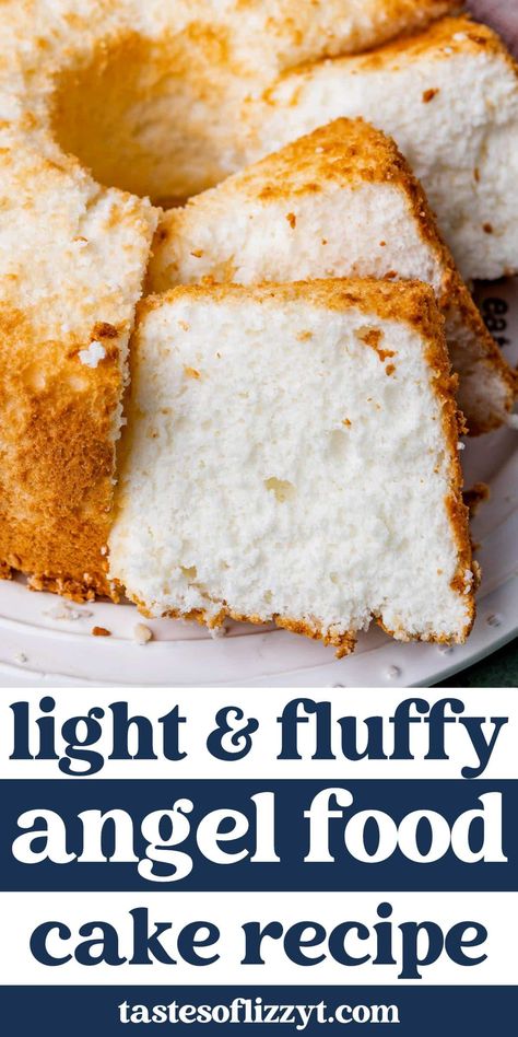 Recipe For Angel Food Cake, Home Made Angel Food Cake Recipe, Angel Food Cake From Scratch, Angle Cake, Angel Food Cake Recipes 2 Ingredients, Angle Food Cake Recipe, Angelfood Cake Recipes, Old Fashioned Angel Food Cake, 2 Ingredient Angel Food Cake