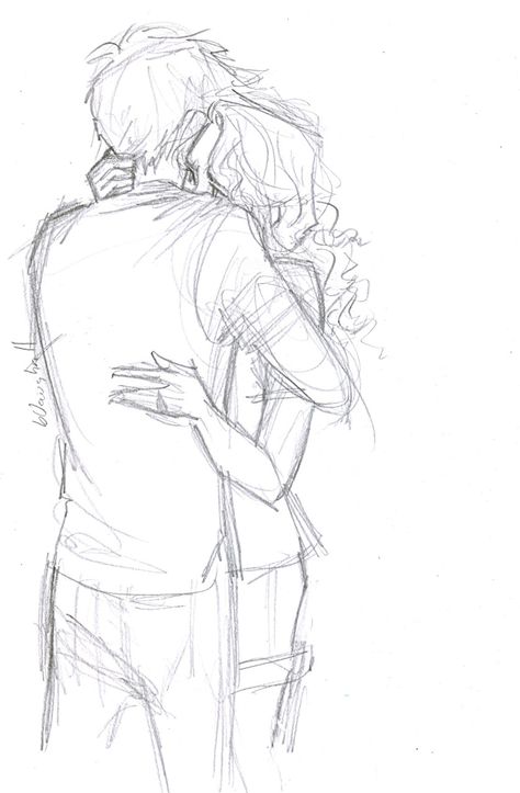 Romantic Couple Hug, Burdge Bug, People Drawing, Couple Sketch, Hugging Couple, Pencil Sketches, Cute Couple Drawings, Sketches Easy, Percabeth