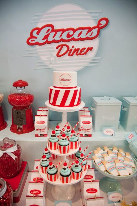 50s Birthday, Grease Theme, 50s Theme, 50s Theme Parties, 1950s Diner, Diner Party, 50s Party, 1950s Party, 50s Diner