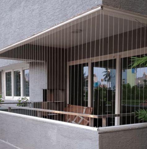 Bird Proofing Services Balcony Safety Ideas, Sitout Grill Design, Simple Grill Design, Grill For Balcony, Safety Grill Design, Window Reference, Invisible Grill, House Safety, Window Grills