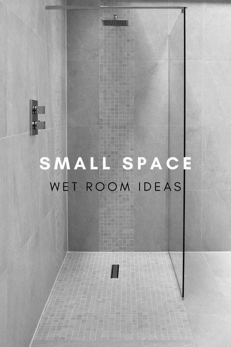 Find tips for planning a wet room in a small space in our blog. Small Wet Room Ideas, Disabled Wet Room, Wet Bathroom Ideas, Tiny Shower Room, Tiny Wet Room, Wet Room Ideas, Small Wet Room, Small Bathroom Plans, Small Attic Bathroom