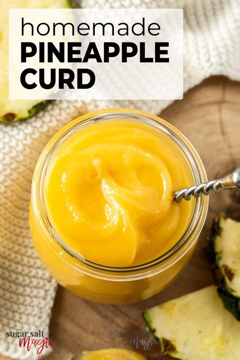 Pineapple Canning Recipes, Canning Pineapple Recipes, Pineapple Coulis, Pineapple Curd, Curd Recipes, Pudding Recept, Mousse Dolce, Sweet Sauces, Cake Filling Recipes