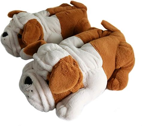 Dog Slippers, Fun Slippers, Animal Slippers, Real Dog, Plush Slippers, Bull Dogs, Cute Slippers, Winter Animals, Dog Images