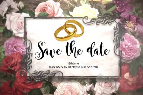 400+ Free Save the Date Video Document Templates Date Video, Vintage Invitation, Save The Date Video, Poster Template Design, Invitation Video, Vintage Invitations, Wedding Posters, Wedding Vintage, Document Templates