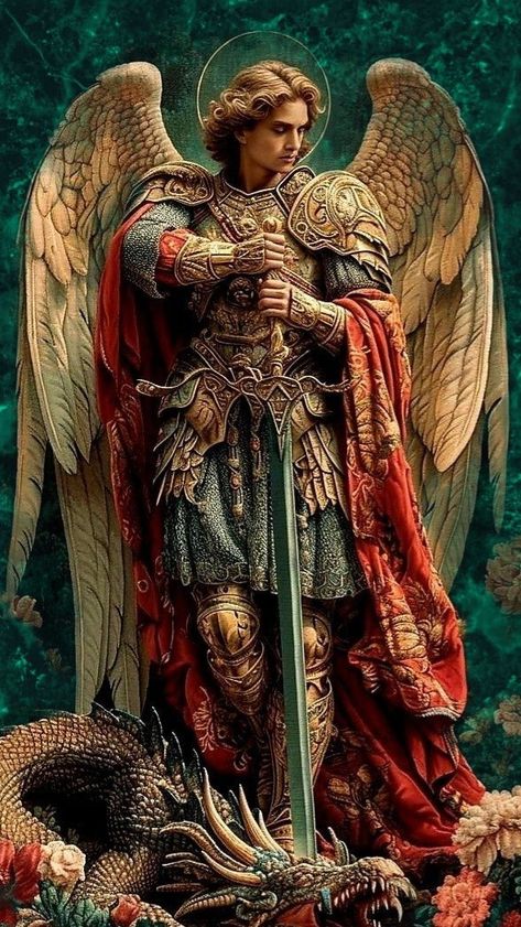 Arc Angel Gabriel, Saint Michael Wallpaper Iphone, Jesus Christ King Of The Universe, St Michael The Archangel Wallpaper, St Gabriel Archangel Tattoo, Archangels Art, Archangel Michael Art, Angel Soldier, Saint Michael Angel