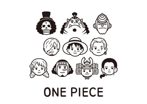 Minimalist Anime Tattoo Ideas, One Piece Stickers, Embroider Ideas, Small Tats, Stickers Anime, One Piece Tattoos, One Piece Cartoon, Paper Journal, Anime Head