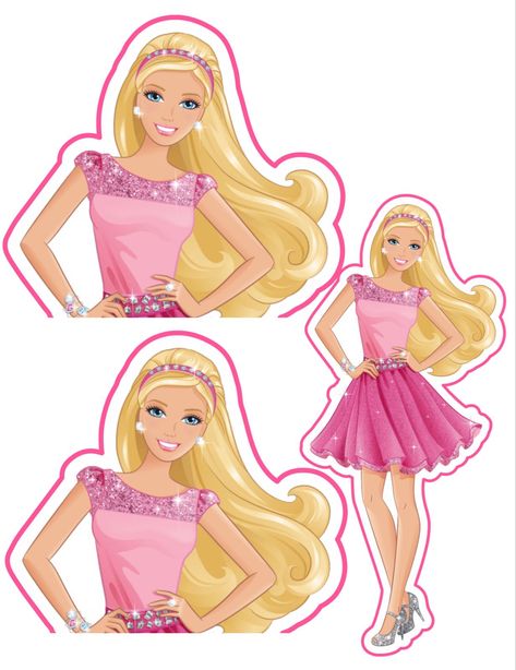 Barbie Cutout Printable, Cutout Printable, Barbie Png, Barbie Birthday, Barbie Party, Creative Cakes, 5th Birthday, Grandchildren, Birthday Cakes