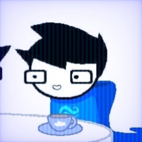 John Egbert Icon, Homestuck Matching Pfp, Homestuck Pfp, Homestuck John, John Egbert, Homestuck, Matching Pfp, Tea Party, Tea