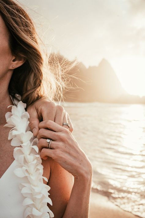 Elopement portraits of these two lovebirds on the shores of Tunnels Beach, Haena, Kauai. For more great wedding photo inspiration and ideas, check out the full gallery at ikaika.photo. Hawaii Beach Wedding Photos, Elopement Ideas Hawaii, Hawaii Wedding Photoshoot, Hawaii Wedding Pictures, Island Wedding Photos, Bridal Beach Photoshoot, Beach Wedding Photography Ideas, Wedding Photo Beach Ideas, Wedding Photo Inspiration Beach