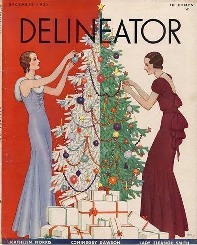 Santa Art, Christmas Cover, Vintage Christmas Images, Christmas Ad, Mid Century Christmas, Christmas Poster, Colorful Christmas Tree, Art Deco Wedding, Vintage Christmas Tree