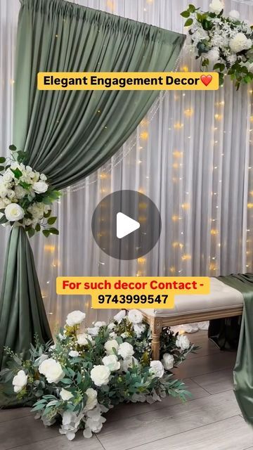 Eventsbyblings on Instagram: "Elegant engagement decor   For such amazing decor please contact - 9743999547 Or DM Us  #bangaloredecor #bangaloredecorators #eventdecorations #eventdecoration #weddingdecorbangalore" Simple Engagement Decoration At Home, Engagement Decorations Indian At Home, Simple Decoration For Engagement At Home, Simple Engagement Decorations At Home, Engagement Decorations Indian Simple, Indian Engagement Decorations, Engagement Decorations Indian, Engagement Decorations, Amazing Decor