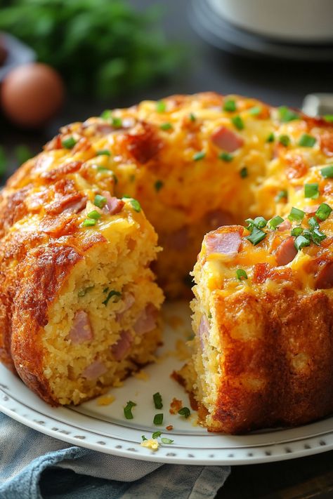 Breakfast Bundt Cake Breakfast In Bundt Pan, Cakes For Brunch, Egg Bundt Casserole, Breakfast Ideas In A Bunt Pan, Bundt Cake Breakfast Casserole, Oven Breakfast Ideas, Breakfast Bundt Cakes, Church Breakfast Ideas, Breakfast Bundt Cake Recipes