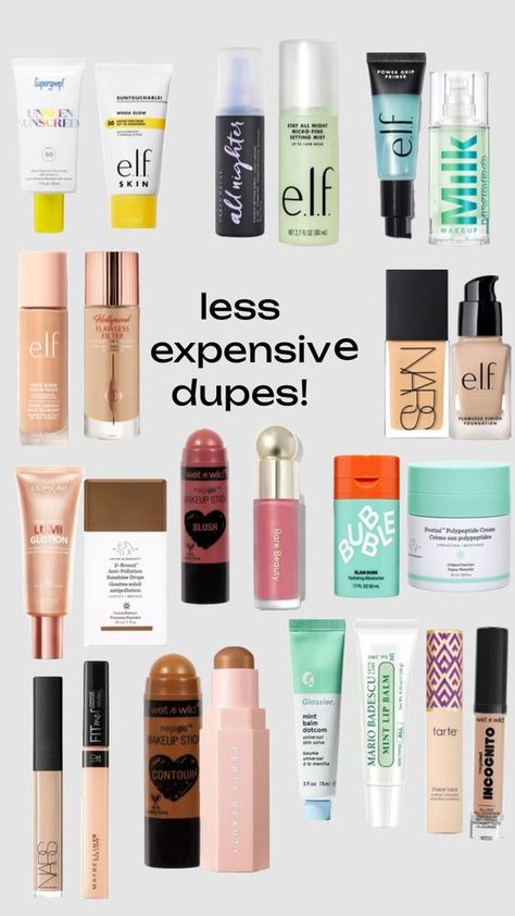 Makeup And Skincare Doups, New Drugstore Makeup 2023, Makeup Products Drugstore Must Have, Makeup Best Products, Best Makeup Products 2023, Best Natural Makeup Products, Best Drugstore Makeup 2023, Makeup Duplicates, Makeup Dups