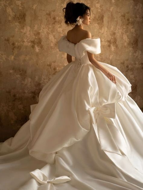 Off Shoulder Wedding Gown Princesses, Big Puffy Wedding Dresses Ball Gowns, Dramatic Ballgown Wedding Dress, Puffy Sleeve Wedding Dress Princesses, Fluffy Wedding Dress Princesses, Wedding Dresses Big Poofy Princesses, Wedding Dress Poofy Sleeves, Big Poofy Wedding Dress, English Wedding Dress