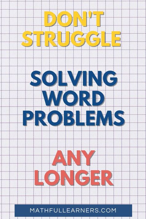 Don't Struggle Solving Word Problems Any Longer! Word Problems 3rd Grade, Math Problem Solving Strategies, Math Worksheets For Kids, Multi Step Word Problems, Fun Math Worksheets, Math Textbook, Math Practice Worksheets, First Grade Math Worksheets, School Study Ideas