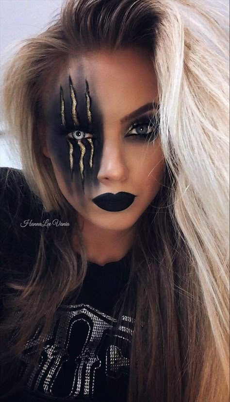 Hallowen Schminke, Carnaval Make-up, Viking Makeup, Beautiful Halloween Makeup, Halloweenský Makeup, Holloween Makeup, Creepy Halloween Makeup, Cute Halloween Makeup, Halloween Makeup Diy