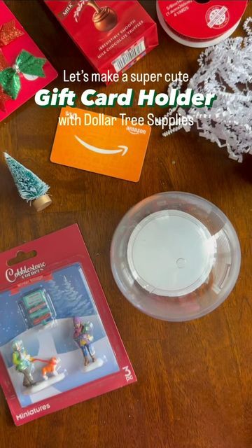 Christmas Ornament Gift Card Holder, Unique Ways To Gift Gift Cards, Gift Card Organizer, Diy Snow Globe Gift Card Holder, Gift Card Ornaments Diy, Gift Card Picture Frame Idea, Snowglobe Gift Card Holder, Cute Ways To Give A Gift Card, Unique Gift Card Presentation Christmas