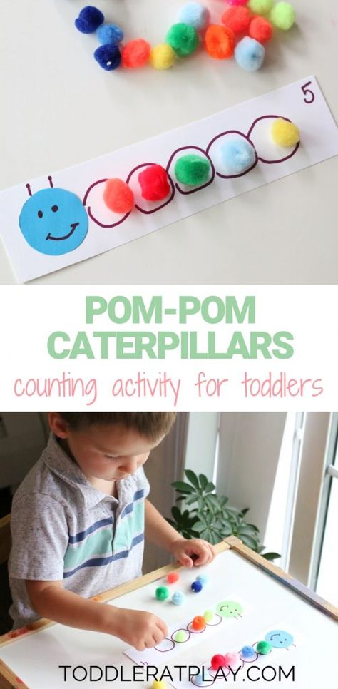 Caterpillar Counting, Math Activities For Toddlers, Toddler Math, Activity For Toddlers, Counting Activity, Insects Theme, Childcare Activities, Daycare Activities, Summer Crafts For Kids