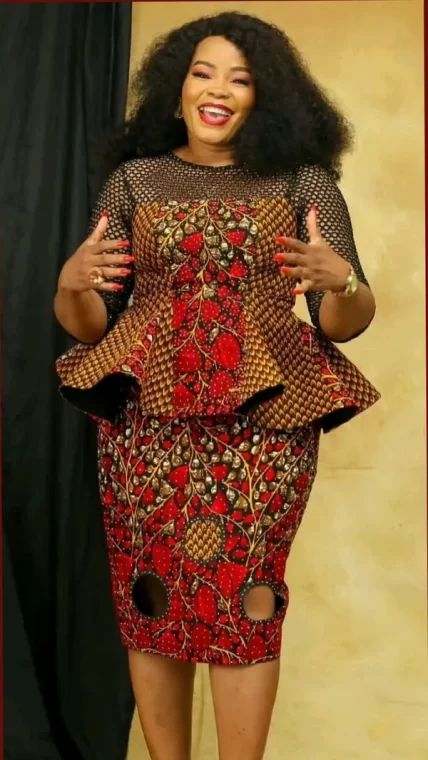 Bold & Captivating Ankara Skirt and Blouse Looks You’ll Love – OD9JASTYLES Skirt And Blouse Ankara Peplum Tops, Skirt And Blouse Ankara, Ankara Peplum Tops, Ankara Blouse, Ankara Skirt And Blouse, African Fabric Dress, 2piece Outfits, African Print Dress Ankara, Short African Dresses