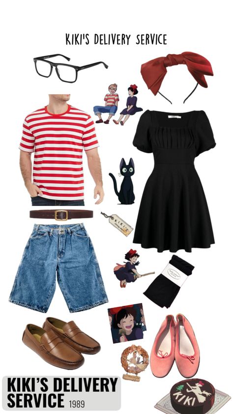 Halloween Costume Ideas Adult Costumes Diy, Up Halloween Costumes, Carnaval Costume, Halloween Costumes For Teens Girls, Matching Halloween Costumes, Pretty Halloween Costumes, Cute Couple Halloween Costumes, Disney Bound Outfits, Kiki's Delivery Service