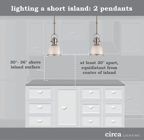 Lighting Tips - Size and Placement Guide Kitchen Lights, Backsplash Designs, Kitchen Ceiling, Circa Lighting, Island Kitchen, Up House, Kitchen Lighting Fixtures, Kitchen Island Pendants, House Interiors