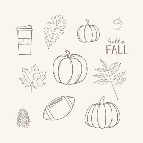 Pumpkin And Ghost Drawing, Fall Easy Drawing Ideas, Fall Drawing Ideas Autumn Easy, Easy Fall Leaves To Draw, Fall Drawings Cute, Fall Things To Draw Easy, November Aesthetic Drawings, Easy Fall Leaf Drawing, Thanksgiving Sketches Easy