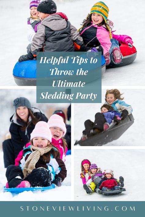 Helpful Tips to Throw the Ultimate Sledding Party Sledding Birthday Party, Sledding Party, Cool Parents, Snow Cabin, Winter Birthday Parties, Kid Parties, Winter Onederland, Winter Birthday, Winter Party