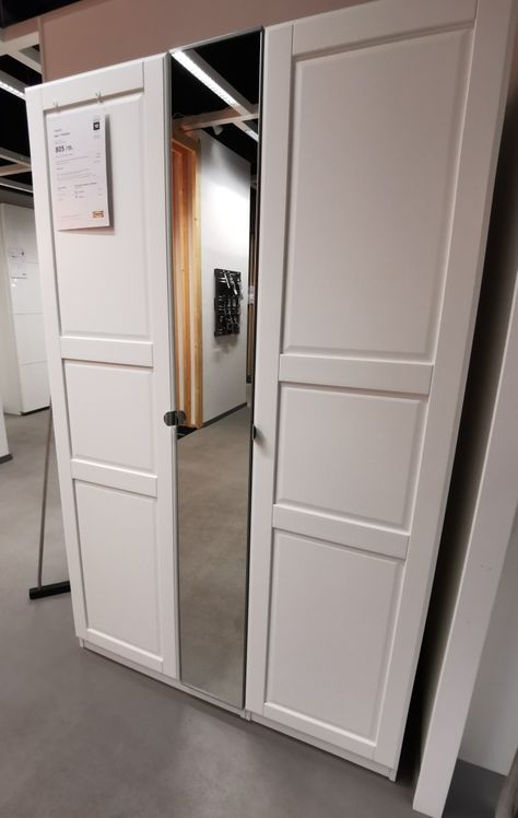 Pax With Mirror Doors, Ikea Pax Wardrobe Mirror Doors, Ikea Mirror Wardrobe, Pax Mirror Wardrobe, Ikea Pax Mirror, Ikea Pax Tyssedal, Ikea Tyssedal, Glass Door Wardrobe, Wardrobe With Mirrors