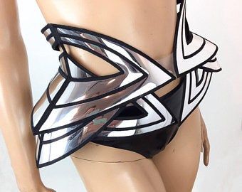 Lady Gaga Costume, Futuristic Costume, Robot Costume, Sci Fi Clothing, Burning Men, Robot Costumes, Futuristic Armour, Futuristic Style, Hip Belt