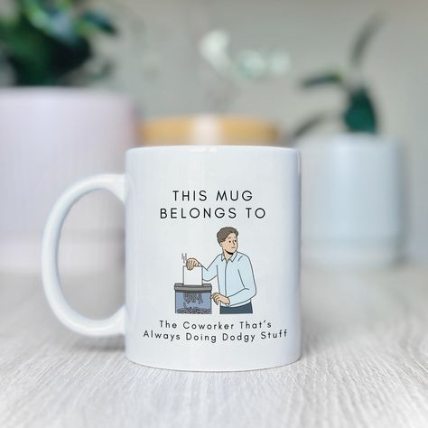 Dodgy Coworker Mug, Funny Coworker Mug, Coworker Mugs, Gift For Coworker, Suspicious Coworker, Gift For Coworkers, Mugs for Coworkers by EverydayCharacters on Etsy Gifts For Coworkers, Funny, Gifts