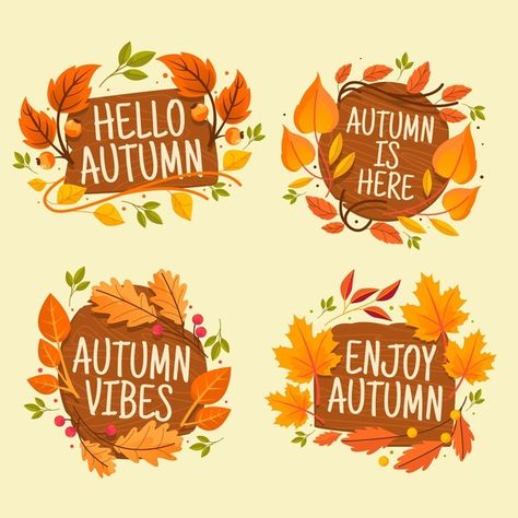 Hand drawn autumn labels collection | Free Vector #Freepik #freevector #autumn #hand-drawn #badge #label Autumn Vector, Adobe Illustration, Journal Labels, Fall Graphic, Fall Cookies, Autumn Quotes, Jar Labels, Text Box, Quotes Images